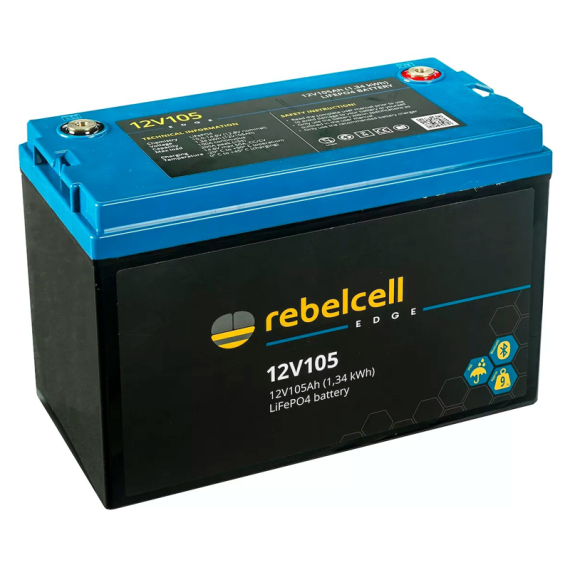 Rebelcell 12V105 Edge (1,34 kWh ryhmässä Veneilyelektroniikka & veneily / Akut & Laturit / Akut / Lithiumakut @ Sportfiskeprylar.se (EDGE12V105)