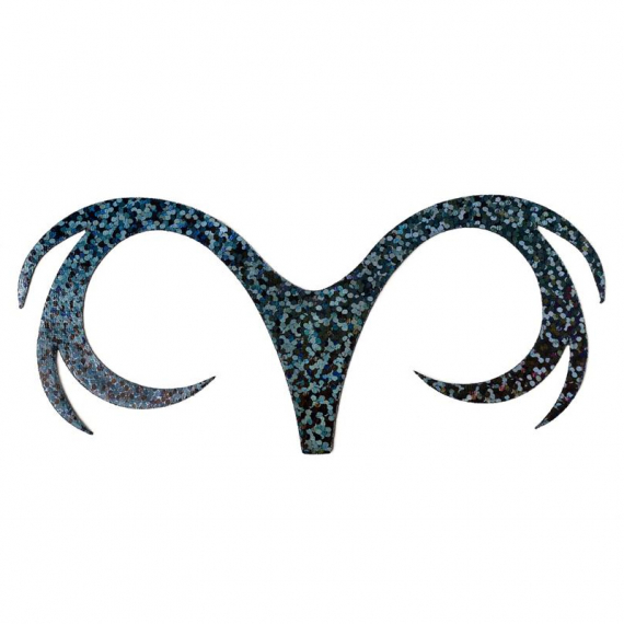 Double Dragon Tails XL 3kpl - Holographic Black ryhmässä Koukut & Tarvikkeet / Perhonsidonta / Perhonsidontamateriaalit / Pyrstöt @ Sportfiskeprylar.se (F-DDT4105)