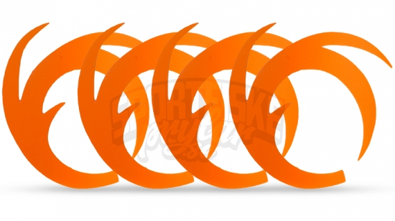 Dragon Tails XL 4kpl, Fluo Orange ryhmässä Koukut & Tarvikkeet / Perhonsidonta / Perhonsidonta materiaali / Pyrstöt @ Sportfiskeprylar.se (F-DT4100)