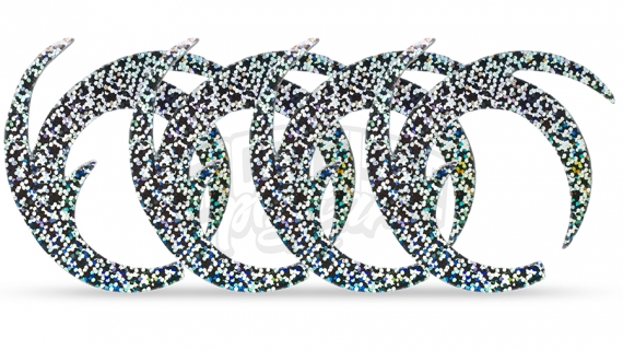 Dragon Tails XL 4kpl, Holographic Silver ryhmässä Koukut & Tarvikkeet / Perhonsidonta / Perhonsidonta materiaali / Pyrstöt @ Sportfiskeprylar.se (F-DT4104)