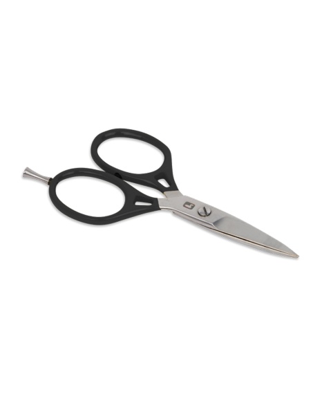 Loon Ergo Prime Scissors 5\'\' w/ Precision Peg - Black ryhmässä Työkalut & Lisätarvikkeet / Pihdit & sakset / Leikkurit & sakset @ Sportfiskeprylar.se (F1956)