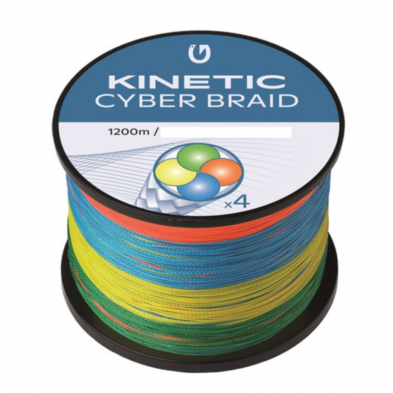 Kinetic 4 Braid 1200m Multi Colour ryhmässä Siimat / Kuitusiimat @ Sportfiskeprylar.se (F506-037-100r)