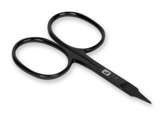Loon Ergo Precision Tip Scissors - Black ryhmässä Työkalut & Lisätarvikkeet / Pihdit & sakset / Leikkurit & sakset @ Sportfiskeprylar.se (F6107)