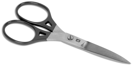 Loon Ergo 6\'\' Prime Scissors - Black ryhmässä Työkalut & Lisätarvikkeet / Pihdit & sakset / Leikkurit & sakset @ Sportfiskeprylar.se (F6118)