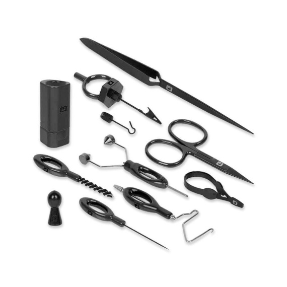 Loon Complete Fly Tying Tool Kit - Black ryhmässä Koukut & Tarvikkeet / Perhonsidonta / Perhonsidontatarvikkeet / Työkalusetit perhokalastus @ Sportfiskeprylar.se (F6123)