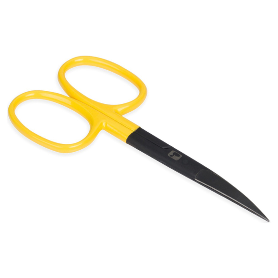 Loon Ergo Curved Hair Scissors - Yellow ryhmässä Työkalut ja tarvikkeet / Pihdit & sakset / Leikkurit & sakset @ Sportfiskeprylar.se (F6960)