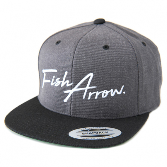 Fish Arrow Flat Cap Dark Hether Grey ryhmässä Vaatteet ja kengät / Lippalakit ja päähineet / Lippikset / Snapback-lippikset @ Sportfiskeprylar.se (FA-4573251345436)