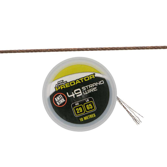 Fox Rage Predator 49-Strand Coated Steel Wire ryhmässä Koukut & Tarvikkeet / perukkeet & perukemateriaalit / Perukemateriaalit @ Sportfiskeprylar.se (FAC158r)