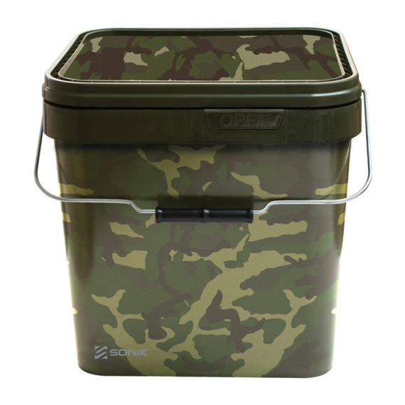 Sonik Camo Square Bucket ryhmässä Säilytys / Mäski & Hookbait säilytys @ Sportfiskeprylar.se (FC0039r)