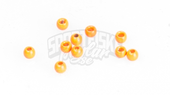 Brass beads 2.8mm - Fluo Orange ryhmässä Koukut & Tarvikkeet / Perhonsidonta / Perhonsidonta materiaali / Kartiot @ Sportfiskeprylar.se (FD-C1201)