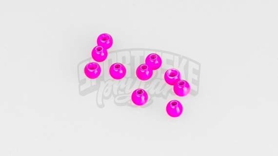 Brass beads 4.0mm - Fluo Pink ryhmässä Koukut & Tarvikkeet / Perhonsidonta / Perhonsidonta materiaali / Kartiot @ Sportfiskeprylar.se (FD-C1202)