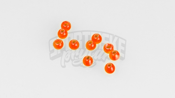 Brass beads 4.0mm - Fluo Orange ryhmässä Koukut & Tarvikkeet / Perhonsidonta / Perhonsidonta materiaali / Kartiot @ Sportfiskeprylar.se (FD-C1203)