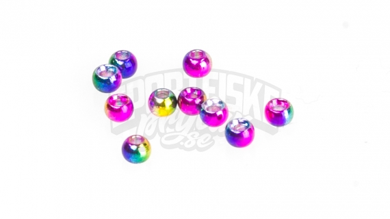 Brass beads 2.8mm - Rainbow ryhmässä Koukut & Tarvikkeet / Perhonsidonta / Perhonsidonta materiaali / Kartiot @ Sportfiskeprylar.se (FD-C1204)