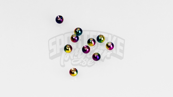Brass beads 4.0mm - Rainbow ryhmässä Koukut & Tarvikkeet / Perhonsidonta / Perhonsidonta materiaali / Kartiot @ Sportfiskeprylar.se (FD-C1205)