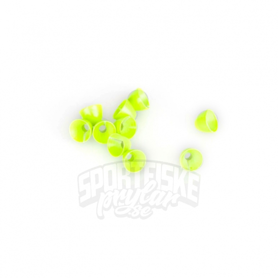 Coneheads L (6,3mm) - Fluo Chartreuse ryhmässä Koukut & Tarvikkeet / Perhonsidonta / Perhonsidonta materiaali / Kartiot @ Sportfiskeprylar.se (FD-C1615)