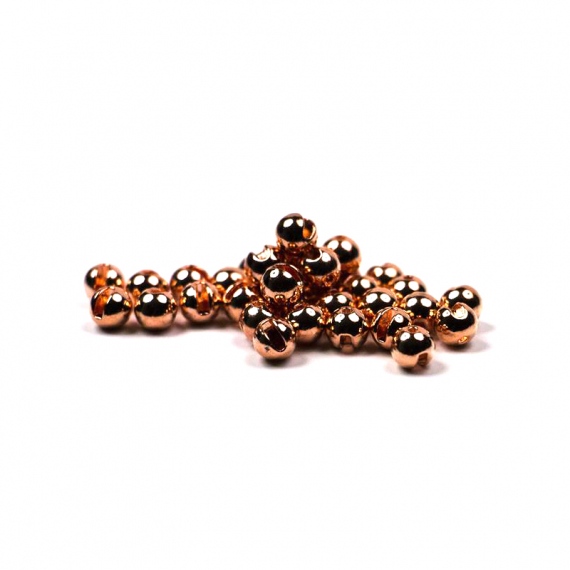 Fly Dressing Slotted Tungsten Beads 3mm, Copper ryhmässä Koukut & Tarvikkeet / Perhonsidonta / Perhonsidonta materiaali / Jatkorunko & helmet @ Sportfiskeprylar.se (FD-C2302)