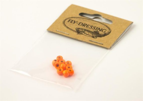 Bauer Pike Beads 0,6g - Fluo Orange ryhmässä Koukut & Tarvikkeet / Perhonsidonta / Perhonsidonta materiaali / Jatkorunko & helmet @ Sportfiskeprylar.se (FD-C5004)