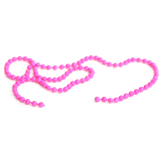 Bead Chain Small 2,5mm - Fluo Pink ryhmässä Koukut & Tarvikkeet / Perhonsidonta / Perhonsidontamateriaalit / Kartiot @ Sportfiskeprylar.se (FD-CB1007)