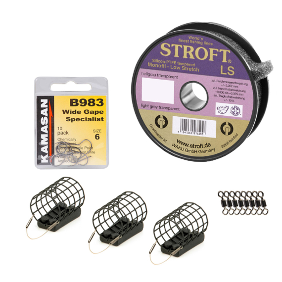 Cage Feeder Paternoster Set ryhmässä Koukut & Tarvikkeet / Valmiit rigit / Specimenrigit @ Sportfiskeprylar.se (FEEDERTILLBEHOR)