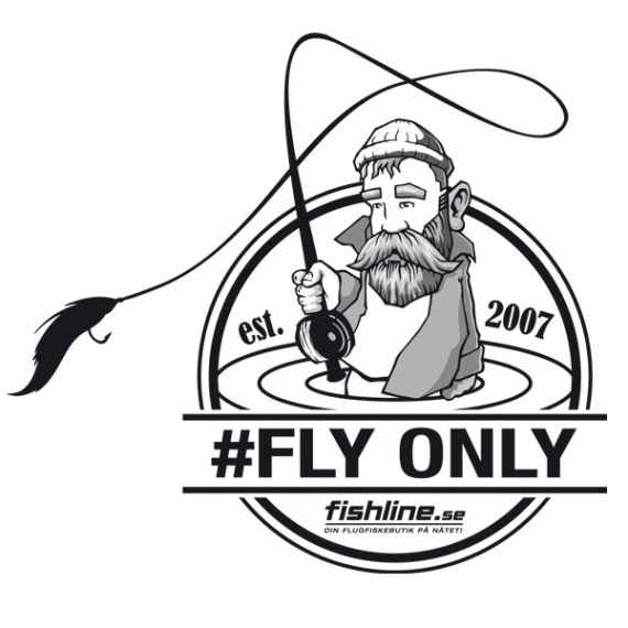 Fishline FLY ONLY sticker ryhmässä Muut / Liimamerkit & dekaalit @ Sportfiskeprylar.se (FL-STICK-FLYONLY)