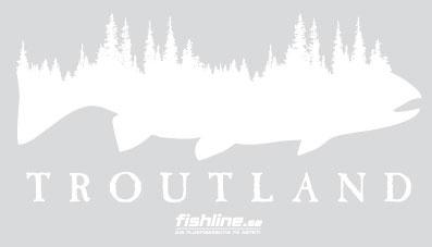 Fishline Troutland sticker ryhmässä Muut / Liimamerkit & dekaalit @ Sportfiskeprylar.se (FL-STICK-T-LAND)