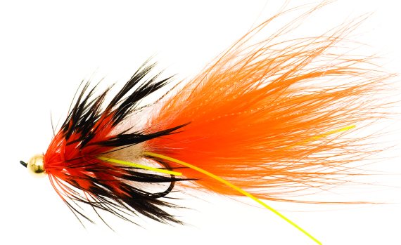 Mega Nobbler Orange/Black TMC 7989 #2 ryhmässä Vieheet / Perhot / Streamerit @ Sportfiskeprylar.se (FL00112)