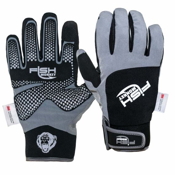 Fish Monkey Stealth Dry-Tec Gloves XL ryhmässä Vaatteet ja kengät / Vaatetus / Käsineet @ Sportfiskeprylar.se (FM38-GRY-XL)