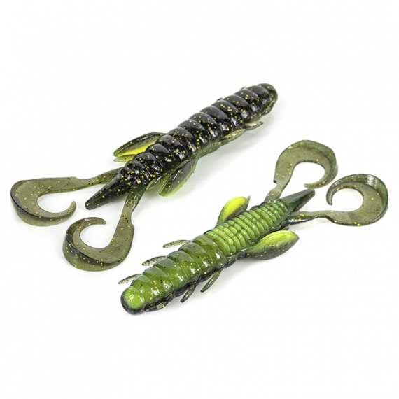 Molix Freaky Craw 10cm (5pcs) - UV Watermelon Gold Chart ryhmässä Vieheet / Jigit ja keinosyötit / Ravut ja Creaturebaits-syötit / Rapujigit @ Sportfiskeprylar.se (FRC4-453)