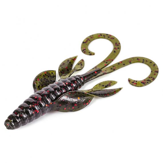 Molix Freaky Flip 10cm - Watermelon Red & Black Flake ryhmässä Vieheet / Jigit ja keinosyötit / Ravut ja Creaturebaits-syötit / Rapujigit @ Sportfiskeprylar.se (FRFL-02)