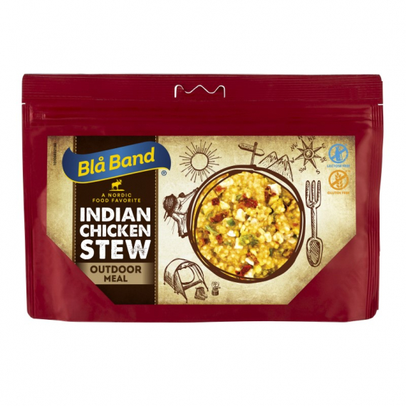 Blue Band - Indian Chicken Stew ryhmässä Retkeily / ulkoilu / Leirimuonat / Pakastekuivattu ruoka @ Sportfiskeprylar.se (FTC203)