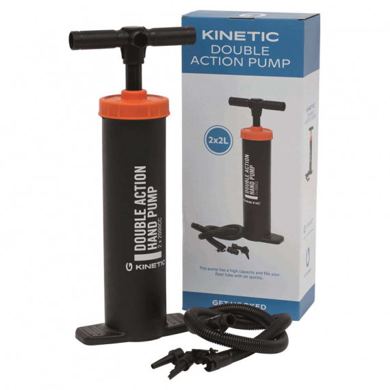 Kinetic Double Action Pump 2x2L ryhmässä Veneilyelektroniikka & veneily / Kelluntarenkaat ja kumiveneet / Kelluntarenkaat & kelluntarenkaan lisävarusteet / Kelluntarenkaat lisävarusteet @ Sportfiskeprylar.se (G226-103-084)