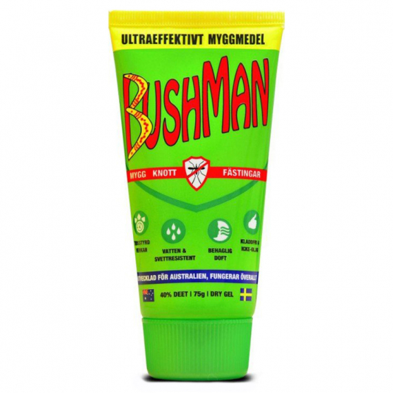 Bushman Mosquito Repellent Dry Gel ryhmässä Retkeily / ulkoilu / Hyttyskarkotteet & suojat / Hyttyssuojat @ Sportfiskeprylar.se (GNA75)