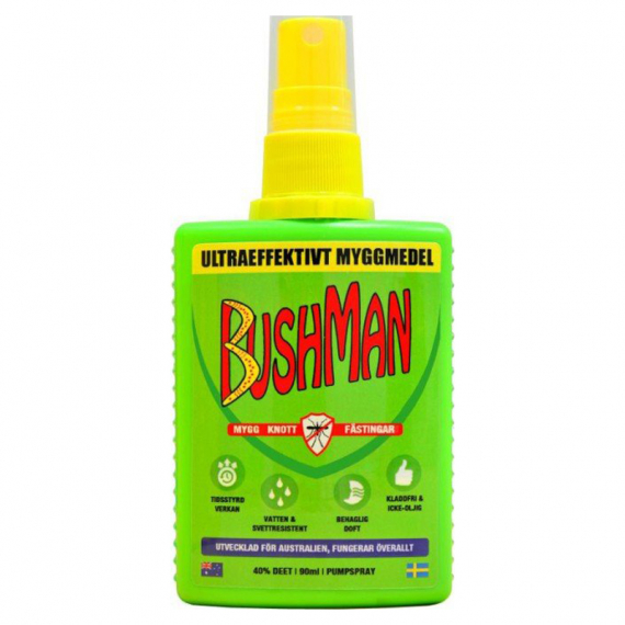 Bushman Mosquito Repellent Spray ryhmässä Retkeily / ulkoilu / Hyttyskarkotteet & suojat / Hyttyssuihkeet @ Sportfiskeprylar.se (GNA90)