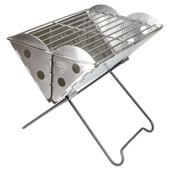 UCO Mini Foldable Grill Flatpack Grill & Firepit 23x17cm ryhmässä Retkeily / ulkoilu / Retkikeittiöt & keittiövälineet / Grillit / Kokoontaitettavat grillit @ Sportfiskeprylar.se (GR-MFPG)