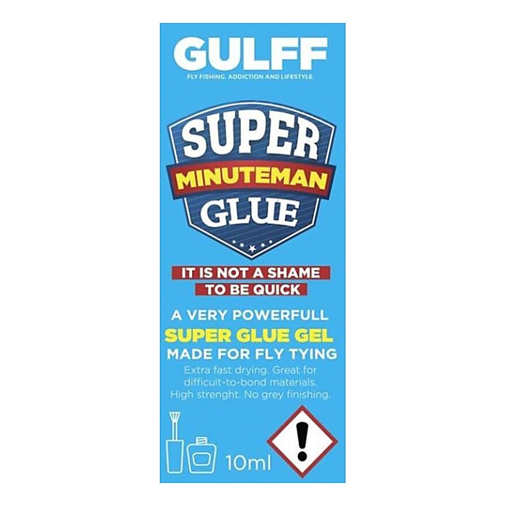 Gulff Minuteman Gel 10ml ryhmässä Työkalut ja tarvikkeet / Superliima & Epoksi / Superliima @ Sportfiskeprylar.se (GU10MG)