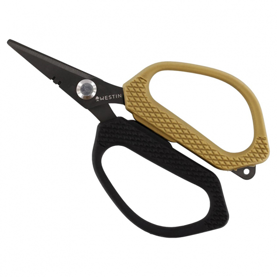 Westin Line Scissors Medium 12cm Black Sand ryhmässä Työkalut & Lisätarvikkeet / Pihdit & sakset / Leikkurit & sakset @ Sportfiskeprylar.se (H004-627-014)