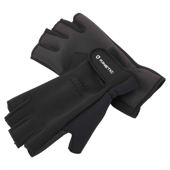 Kinetic Neoprene Half Finger Glove Black ryhmässä Vaatteet ja kengät / Vaatetus / Käsineet @ Sportfiskeprylar.se (H113-007r)