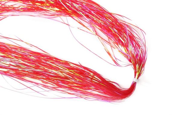 Flashabou Magnum - Pearl Dyed Red ryhmässä Koukut & Tarvikkeet / Perhonsidonta / Perhonsidonta materiaali / Kimallekuitu & synteetit @ Sportfiskeprylar.se (H3430)