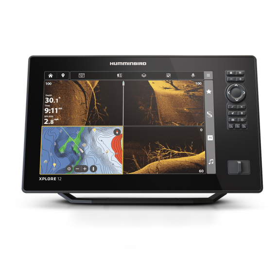 Humminbird XPLORE 12 CMSI+ With Transducer ryhmässä Veneilyelektroniikka & veneily / kaikuluotaimet / Kaikuluotain ja plotteri -yhdistelmälaitteet @ Sportfiskeprylar.se (H412020-1M)