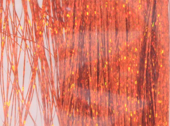 Flashabou - holografisk Holo orange ryhmässä Koukut & Tarvikkeet / Perhonsidonta / Perhonsidonta materiaali / Kimallekuitu & synteetit @ Sportfiskeprylar.se (H6941)