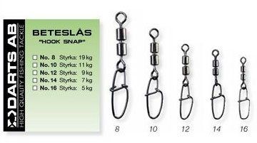 Darts Snap Hook Snap ryhmässä Koukut & Tarvikkeet / Viehelukot / Viehelukot @ Sportfiskeprylar.se (H7232-16r)