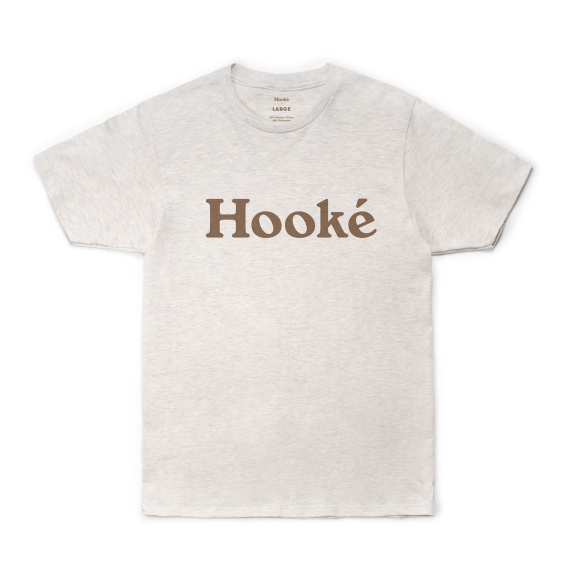Hooke Original Tee Oatmeal ryhmässä Vaatteet ja kengät / Vaatetus / T-paidat @ Sportfiskeprylar.se (HK19FW-TS1-OAT-Sr)