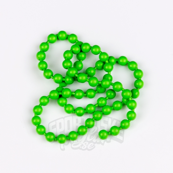 Flourescent Bead Chain Medium #132 Fluo Green ryhmässä Koukut & Tarvikkeet / Perhonsidonta / Perhonsidonta materiaali / Kartiot @ Sportfiskeprylar.se (HL-FBC132)