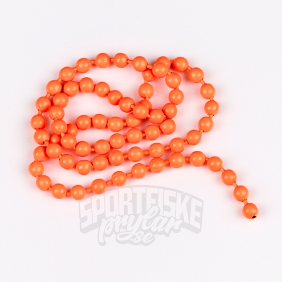Flourescent Bead Chain Medium #137 Fluo Orange ryhmässä Koukut & Tarvikkeet / Perhonsidonta / Perhonsidonta materiaali / Kartiot @ Sportfiskeprylar.se (HL-FBC137)