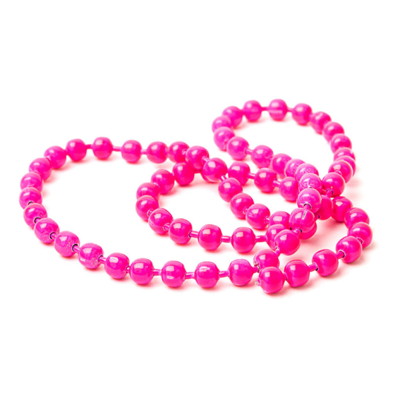 Flourescent Bead Chain Medium #138 Fluo Pink ryhmässä Koukut & Tarvikkeet / Perhonsidonta / Perhonsidontamateriaalit / Kartiot @ Sportfiskeprylar.se (HL-FBC138)