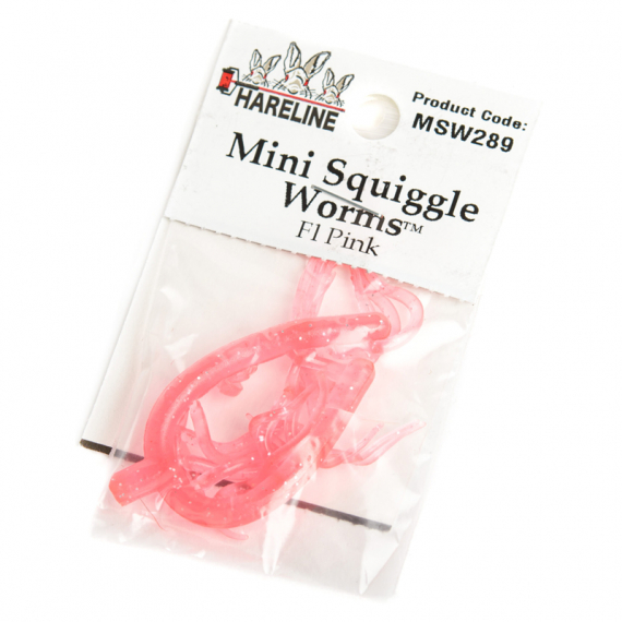 Mini Squiggle Worms #289 Fl Pink ryhmässä Koukut & Tarvikkeet / Perhonsidonta / Perhonsidonta materiaali / Muut synteettiset materiaalit @ Sportfiskeprylar.se (HL-MSW289)