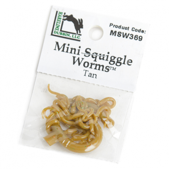 Mini Squiggle Worms #369 Tan ryhmässä Koukut & Tarvikkeet / Perhonsidonta / Perhonsidonta materiaali / Muut synteettiset materiaalit @ Sportfiskeprylar.se (HL-MSW369)