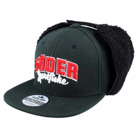 Söder Sportfiske Vintage Black Ear Flap Snapback ryhmässä Vaatteet ja kengät / Lippalakit ja päähineet / Lippikset / Lippikset korvaläpillä @ Sportfiskeprylar.se (HS1012847)
