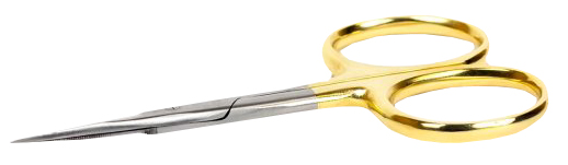 High Grade Scissor 4\'\' Gold ryhmässä Työkalut & Lisätarvikkeet / Pihdit & sakset / Leikkurit & sakset @ Sportfiskeprylar.se (IB-426)