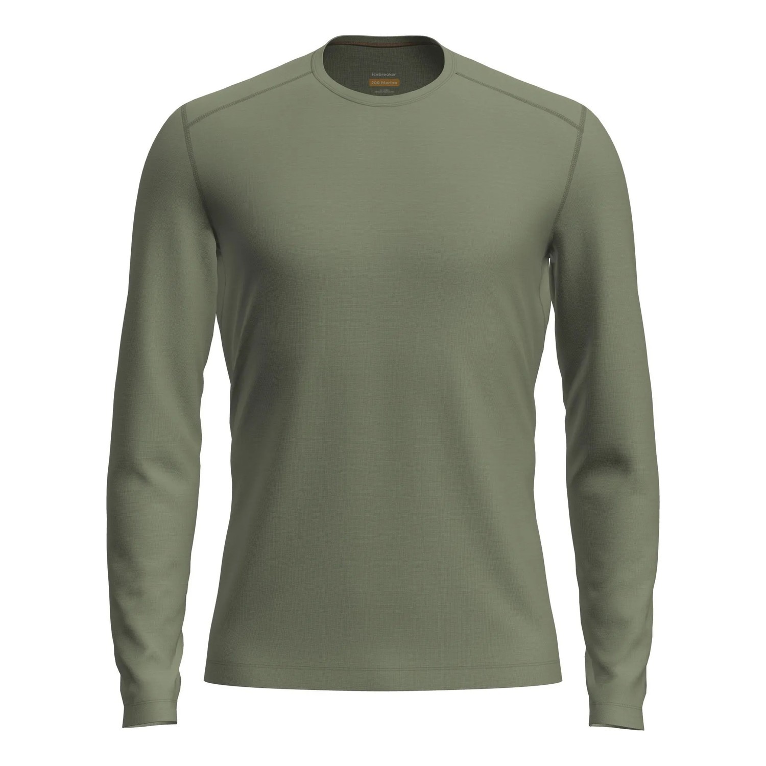 Icebreaker M\'s Merino 200 Oasis LS Crew Lichen ryhmässä Vaatteet ja kengät / Vaatetus / Alusosat & alusvaatteet / Aluspaidat @ Sportfiskeprylar.se (IB104365A741002r)